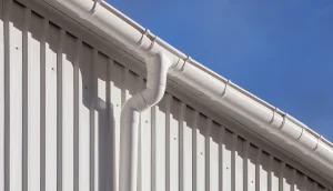 Gutter Installation House Indiana Bee Roofing & Restoration