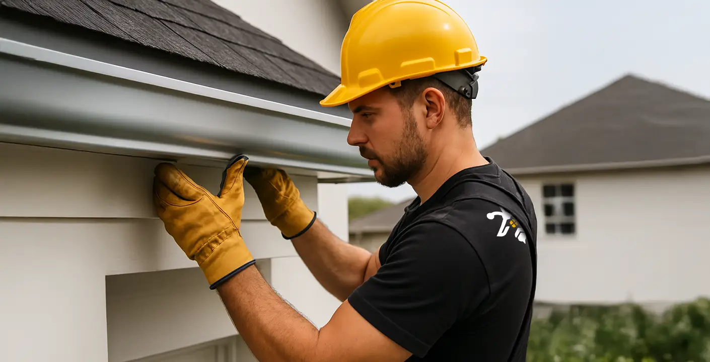 Gutter installation Bee Roofing & Restoration
